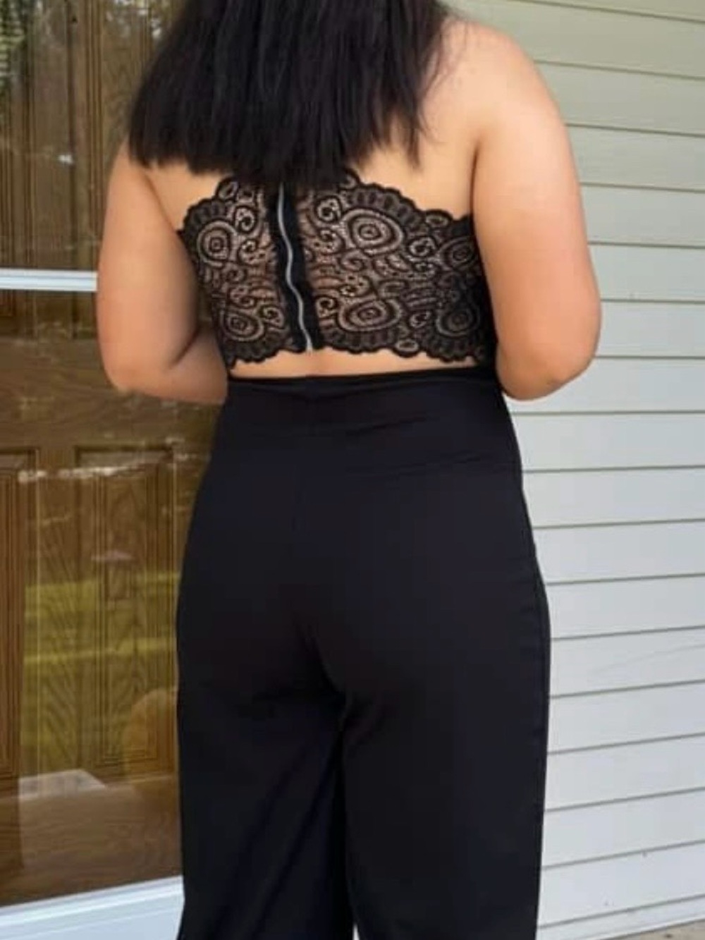 Black High-Waist Wide Leg Pants - Women